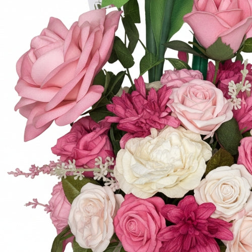 Giant Pink Flower Arrangement – 44" Luxury Rose, Peony & Carnation Gift Box