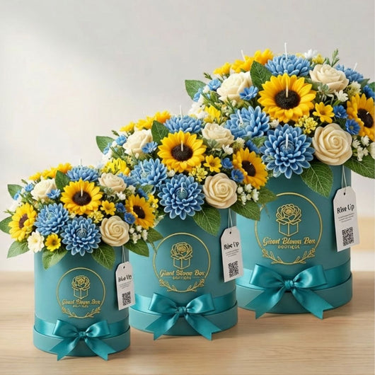 Sunburst & Sky™ Signature Flower Candle Bouquet