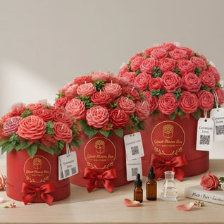 Velvet Red Rose™ Signature Flower Candle Bouquet