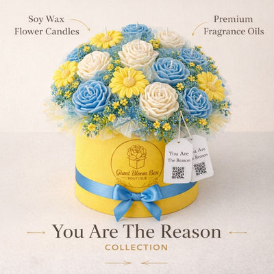 Sunny Skies™ Signature Flower Candle Bouquet