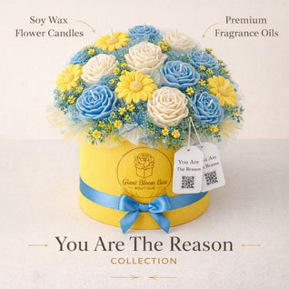 Sunny Skies™ Signature Flower Candle Bouquet