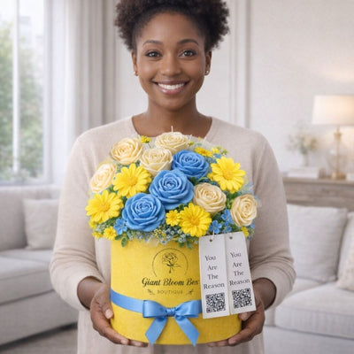 Sunny Skies™ Signature Flower Candle Bouquet