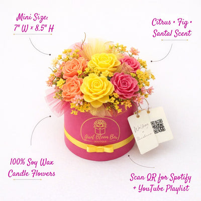 Walking on Sunshine Artisan Flower Candle Bouquet