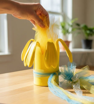 Artisan Handcrafted Candle Box – Yellow Daisy