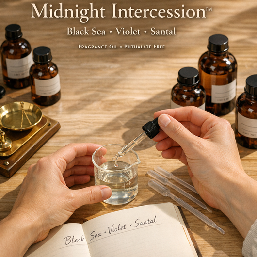 Midnight Intercession™ Candle | Black Sea • Violet • Santal
