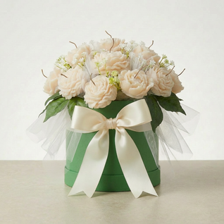 The Ivory Blessing™ Signature Flower Candle Bouquet