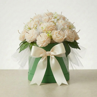 The Ivory Blessing™ Signature Flower Candle Bouquet