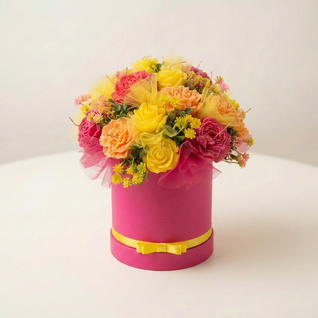 Walking on Sunshine Artisan Flower Candle Bouquet