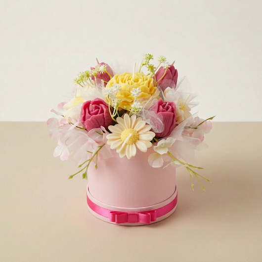Pastel Dreams™ Signature Flower Candle Bouquet