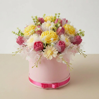 Pastel Dreams™ Signature Flower Candle Bouquet