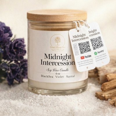 Midnight Intercession™ Candle | Black Sea • Violet • Santal