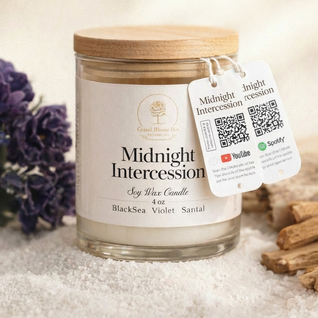 Midnight Intercession™ Candle | Black Sea • Violet • Santal