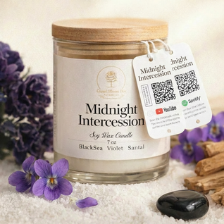 Midnight Intercession™ Candle | Black Sea • Violet • Santal