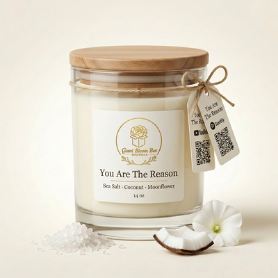 You Are The Reason™ Candle | Sea Salt • Coconut • Moonflower