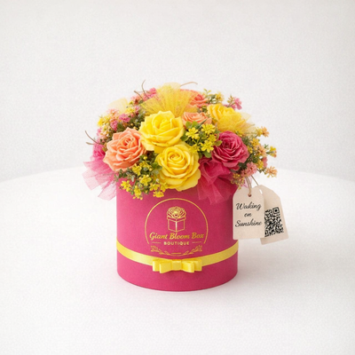 Walking on Sunshine Artisan Flower Candle Bouquet