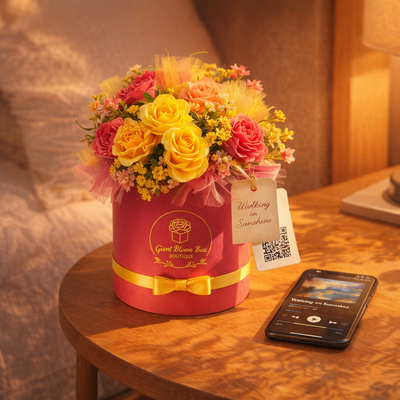 Walking on Sunshine Artisan Flower Candle Bouquet