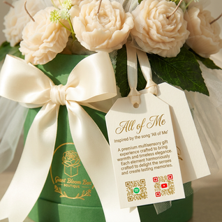 The Ivory Blessing™ Signature Flower Candle Bouquet