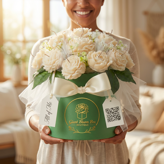The Ivory Blessing™ Signature Flower Candle Bouquet
