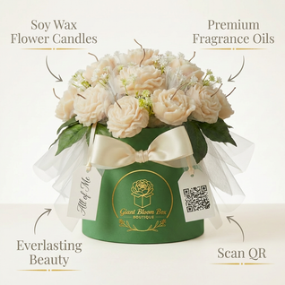 The Ivory Blessing™ Signature Flower Candle Bouquet