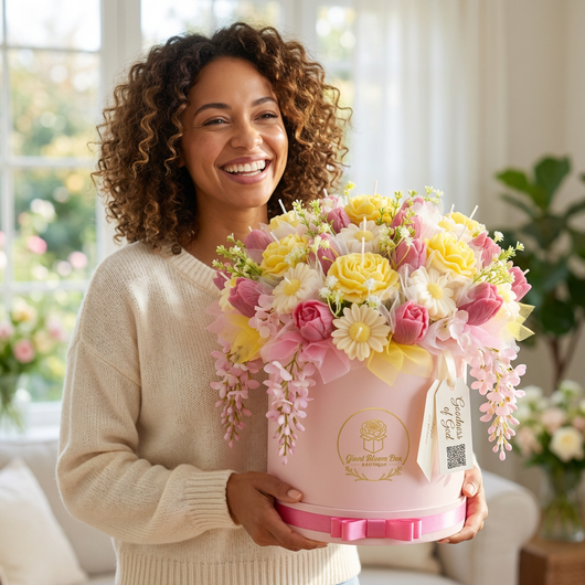 Pastel Dreams™ Signature Flower Candle Bouquet