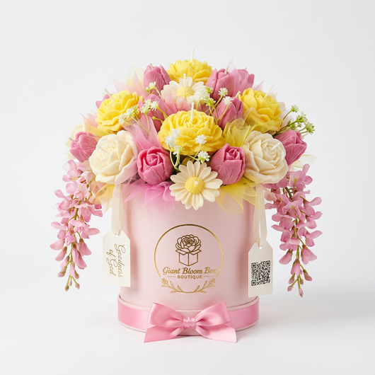 Pastel Dreams™ Signature Flower Candle Bouquet