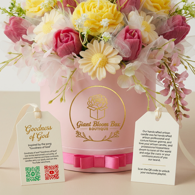 Pastel Dreams™ Signature Flower Candle Bouquet
