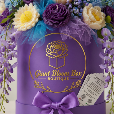 Purple Majesty™ Signature  Flower Candle Bouquet