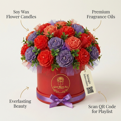 Fire & Glory™ Signature Flower Candle Bouquet