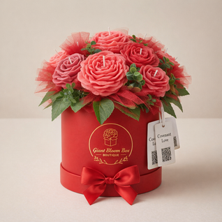 Velvet Red Rose™ Signature Flower Candle Bouquet