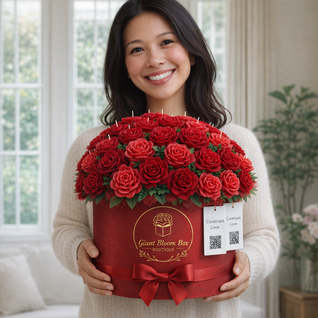 Velvet Red Rose™ Signature Flower Candle Bouquet