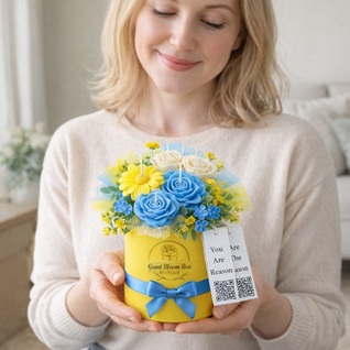 Sunny Skies™ Signature Flower Candle Bouquet
