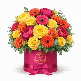 Tropical Punch — Pink, Yellow & Orange Silk Floral Arrangement