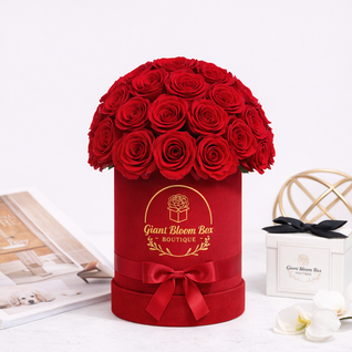 Lush Red Romance — Premium Red Rose Silk Floral Arrangement