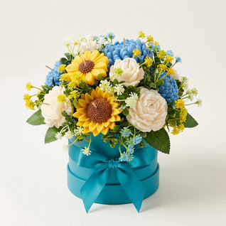 Sunburst & Sky™ Signature Flower Candle Bouquet